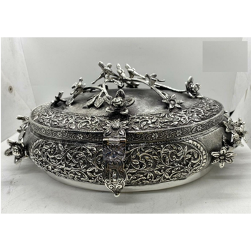 925 Pure Silver Stylish Serving Bowl with Pure Sil... by 