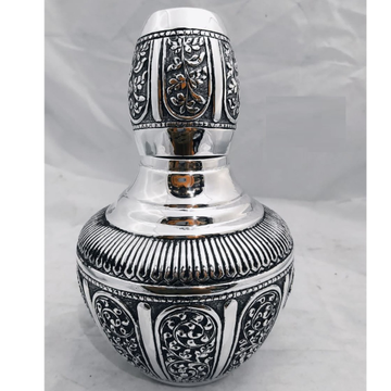 925 pure silver kunja surayi set with glass po-311... by 