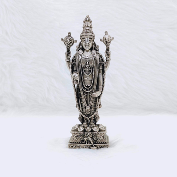 Real silver tirupati balaji idol in high antique f... by 