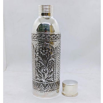 Real silver bottle in fine antique temple design c... by 