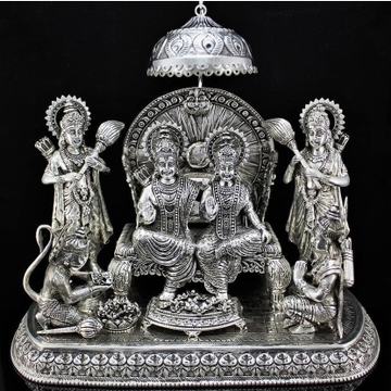 Pure silver ram darbar in High antique finish pO-1... by 