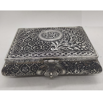 92.5 Pure Silver Dry Fruit Box in Fancy Shape PO-1... by 