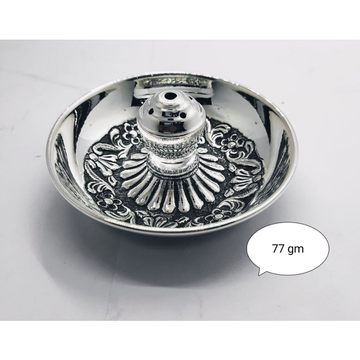 Pure Silver Agarbati Stand In Antique Finish PO-28... by 