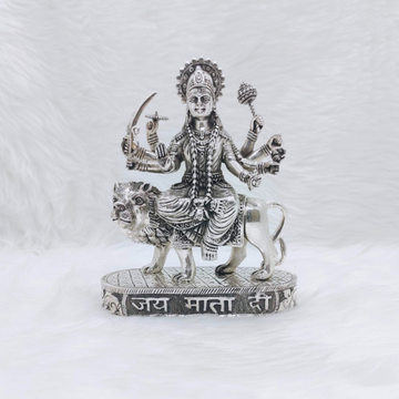 Hallmarked silver sherawali mata idol in high anti... by 