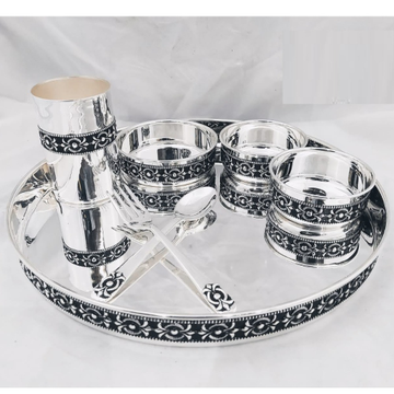 925 pure silver dinner set in stylish antique naka... by 