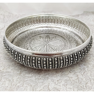 925 pure silver antique pooja thali Plate In Fine... by 
