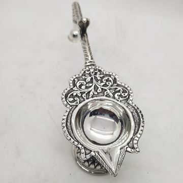 925 Pure Silver diya in antique finishing PO-143-2... by 
