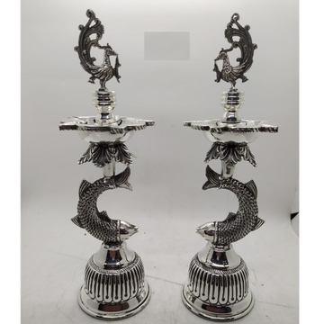 925 Pure Silver Lamp (Panchmukhi Diya Samayi ) PO-... by 