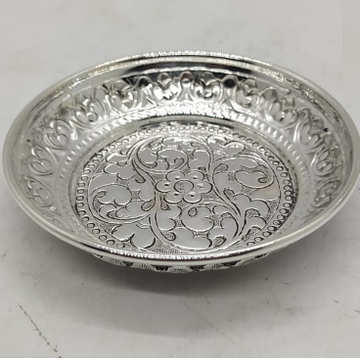 925 Pure Silver Antique Pooja Thali PO-263-38 by 