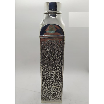 92.5 Pure Stylish Silver Bottle In Fine Antique Ca... by 