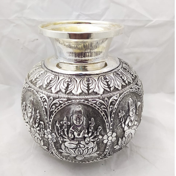 pure silver AstaLakshmi kalash in fine nakashii pO... by 