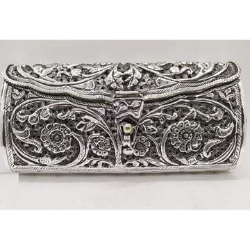 925 Pure Silver Ladies Clutch In Fine Nakashii wor... by 