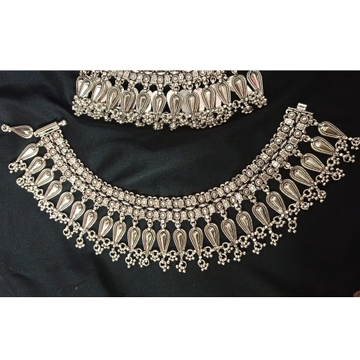 925 Pure Silver Antique Payal Handmade PO-208-16 by 