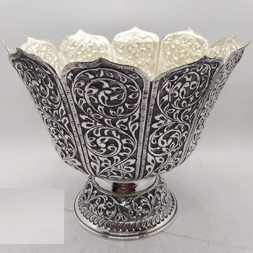 925 Pure Silver Designer Fruit & Flower Basket Wit... by 