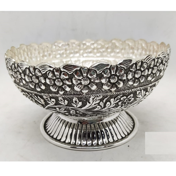 925 Pure Silver Designer Fruit & Flower Basket in... by 