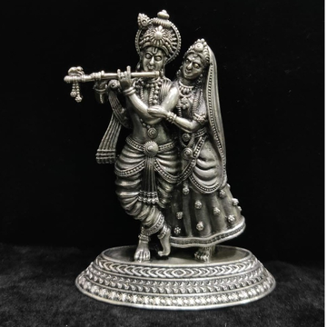 Pure Silver Radha Krishna Idol In High Finishing P... by 