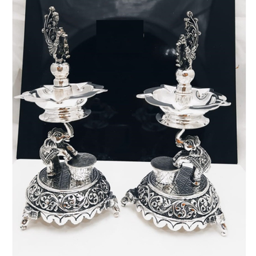 925 Pure Silver Lamp (Panchmukhi Diya Samayi ) PO-... by 