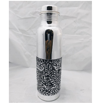 Stylish Pure silver bottle in fine antique nakashi... by 