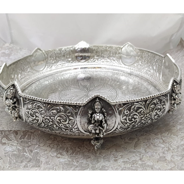 925 Pure Silver Antique Pooja Thali PO-263-33 by 