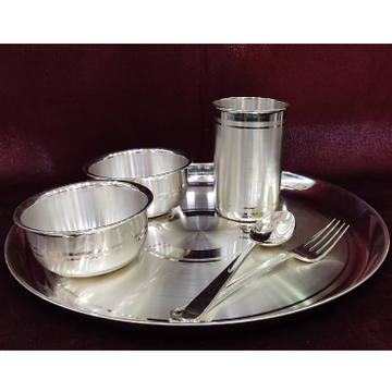 925 pure silver fancy dinner set in fine finishing... by 