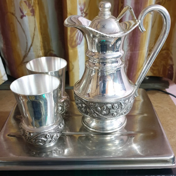 92.5% Pure Silver Stylish Jug And Glasses Set PO-2... by 