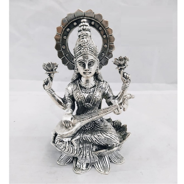 pure silver idol of saraswati Ji In Antique & Soli... by 