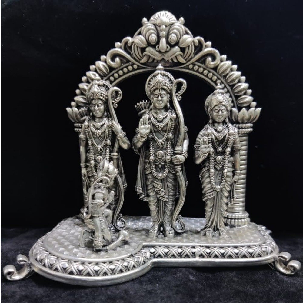 Pure silver ramdarbar idol (3D) in high finishing po-138-05