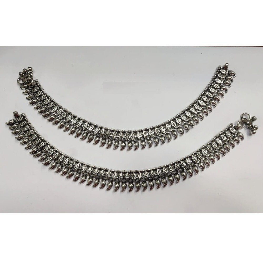 Pure Silver Antique Payal Handmade PO-208-11