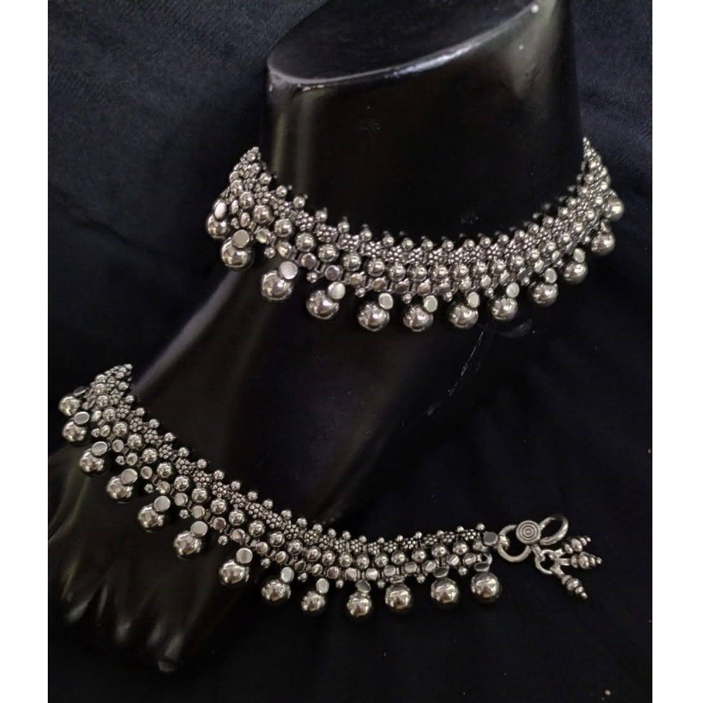 925 Pure Silver Antique Payal Handmade PO-208-18