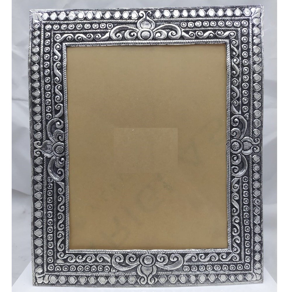 925 Pure Silver Photo Frame In Antique Nakashii work PO-171-21