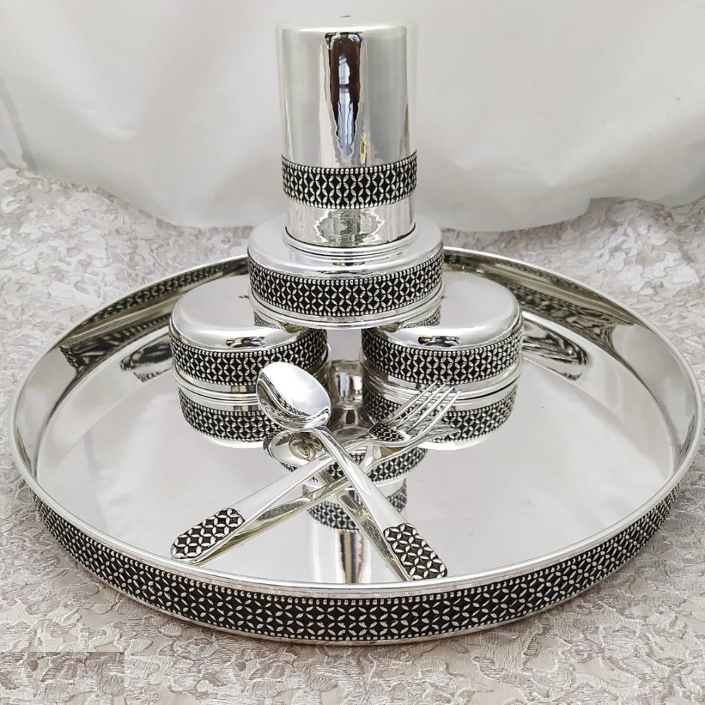 Antique silver hotsell dinner set