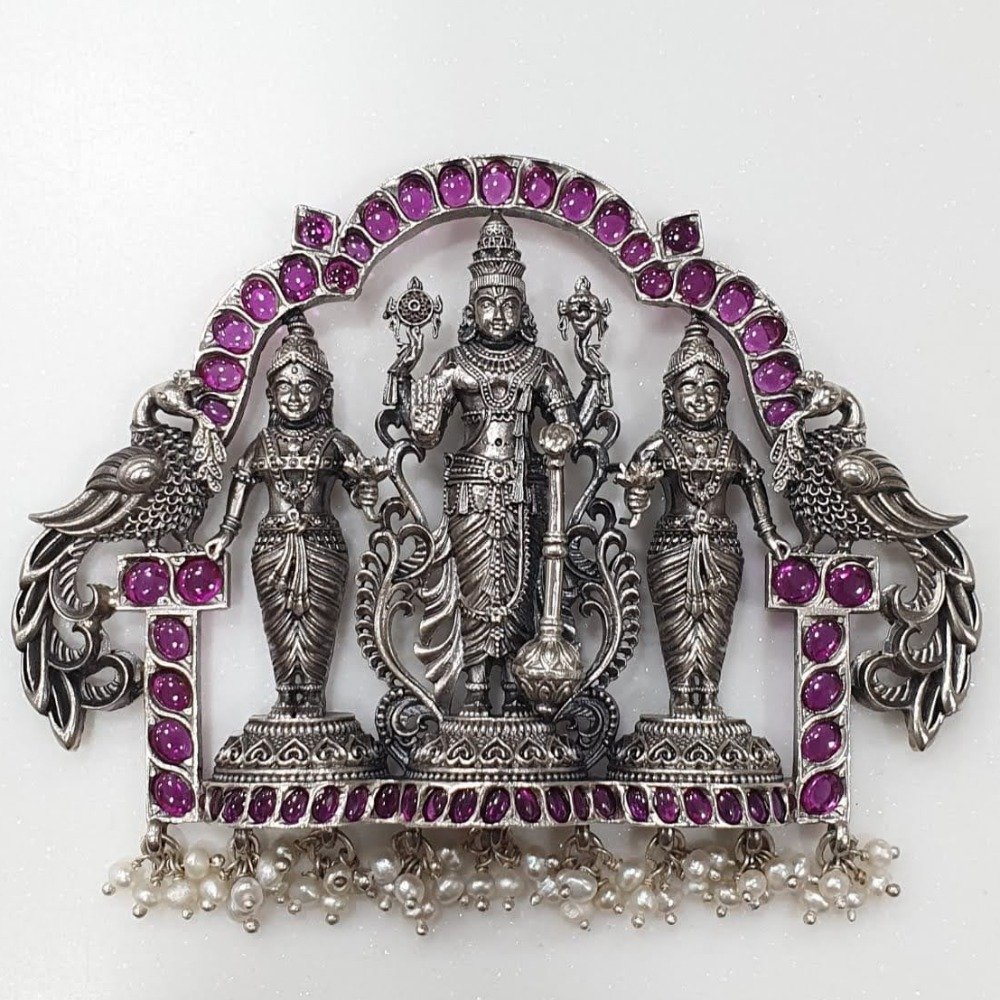 Silver lakshmi pendant hotsell