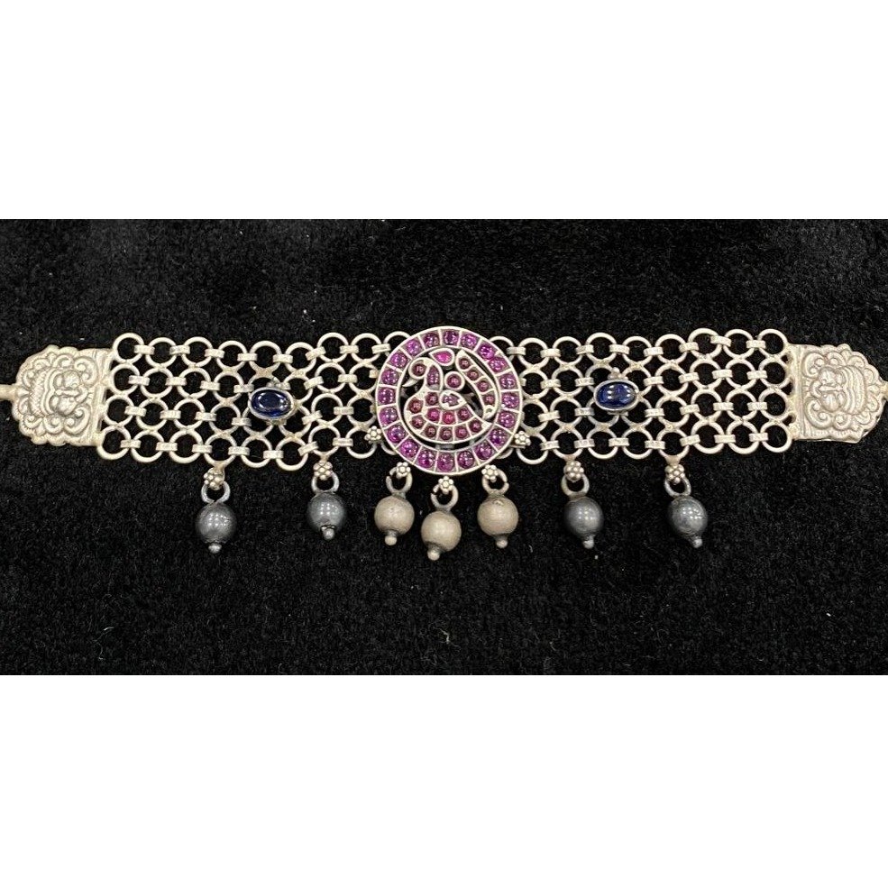 92.5% Pure Silver Compact Temple Choker PO-216-66