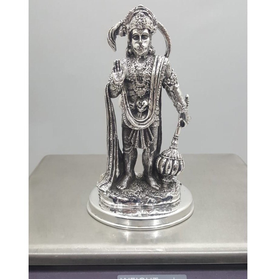 Pure Silver Hanuman Ji Idol In High Antique finishing PO-174-63