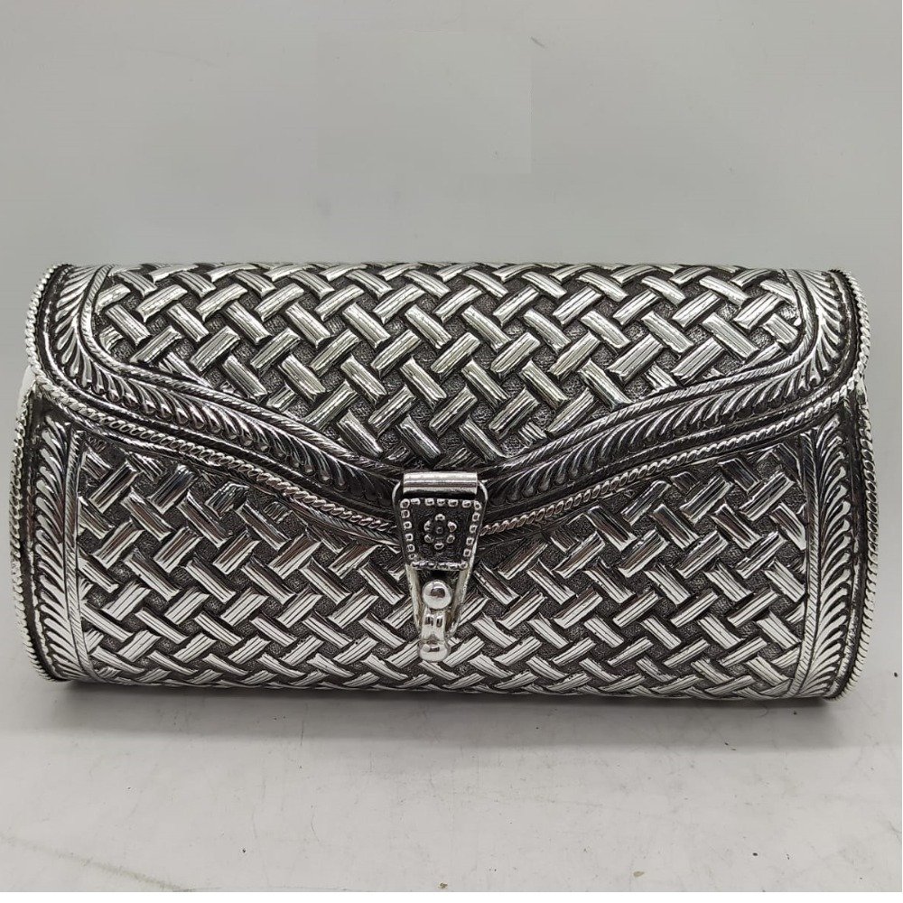 Stylish and 925 pure silver clutch po-164-27