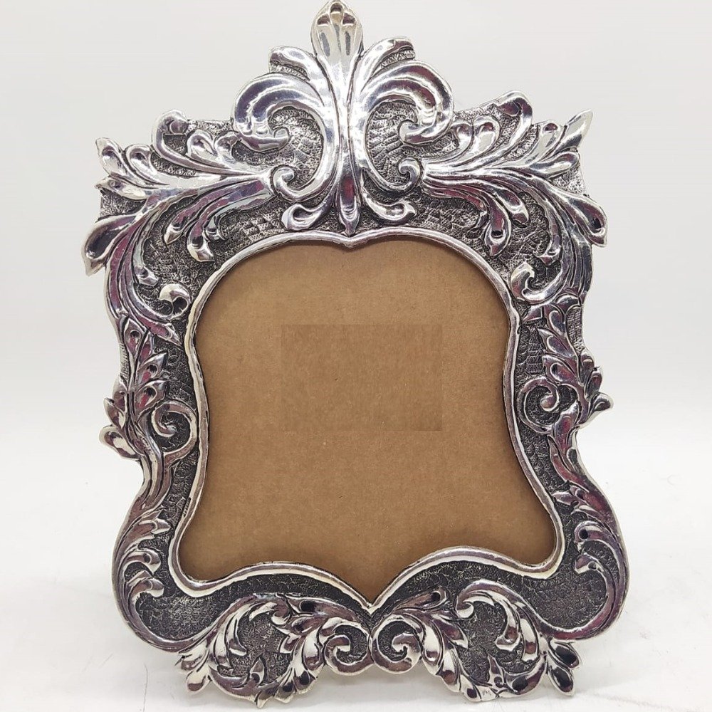 925 Pure Silver Photo Frame In Antique Nakashii work PO-171-23