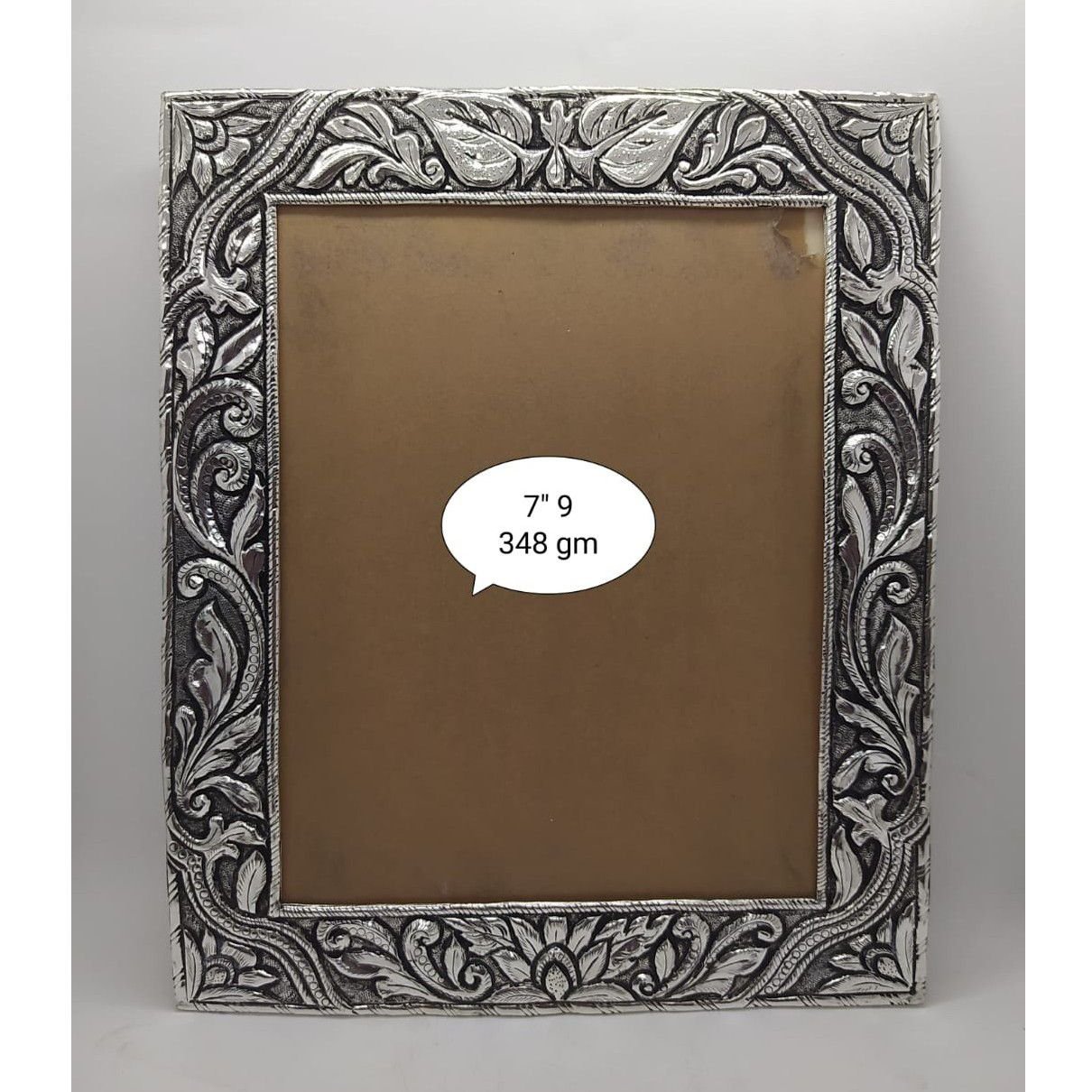 Pure silver photo frame in fine carvings po-171-07