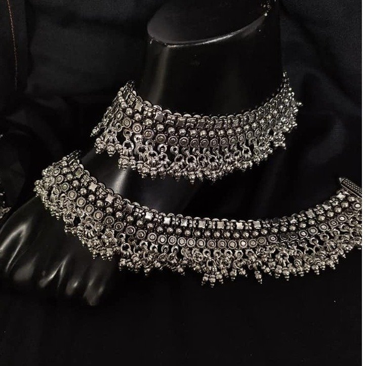 925 Pure Silver Antique Payal Handmade PO-208-30